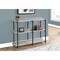 Monarch Specialties Accent Table, Console, Entryway, Narrow, Sofa, Living Room, Bedroom, Metal, Laminate, Grey, Black I 2217 - alternate 4